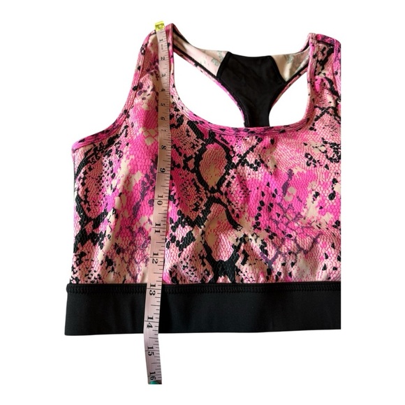 Rise Active Medium Impact  Racerback Mesh Black Band Sports Bra Size Large NWOT - Picture 4 of 14